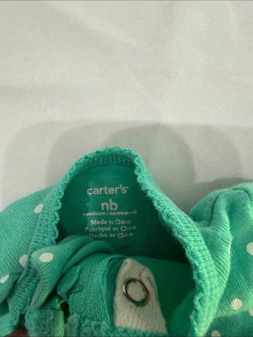 Assorted footed onesies (1 snap, 6 zip)